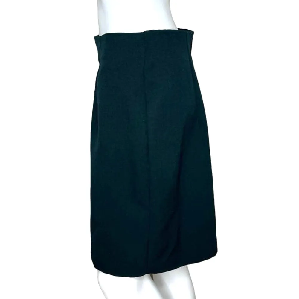 All That Jazz Skirt Womens 4 Dark Green Pencil Skirt Straight Mini Retro Vintage - Image 3
