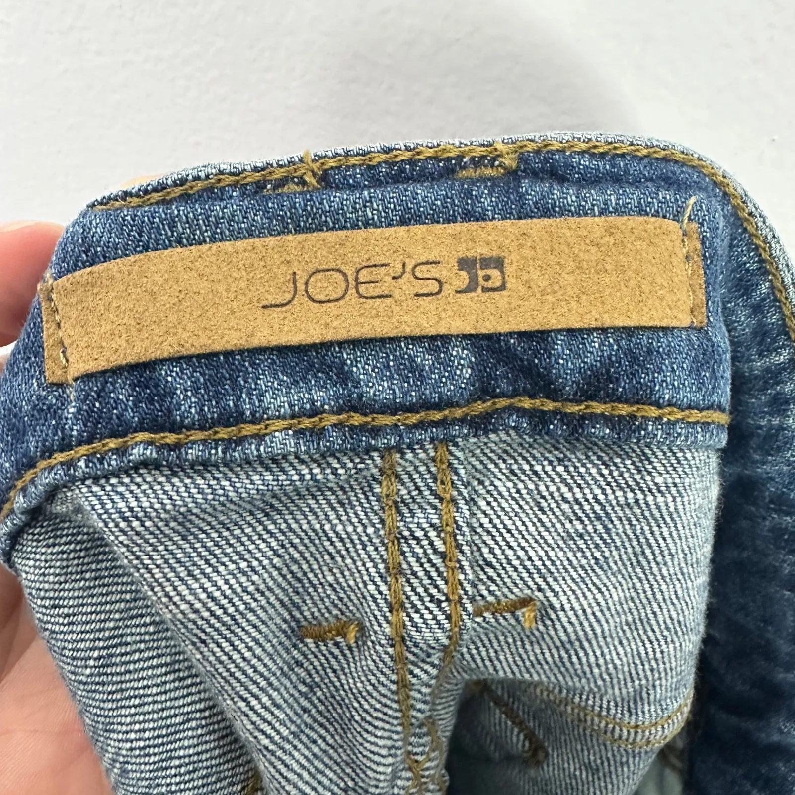 Joe's Jeans Denim Skirt 25 Distressed Button Front Y2K Grunge Indie Sleaze - Image 5