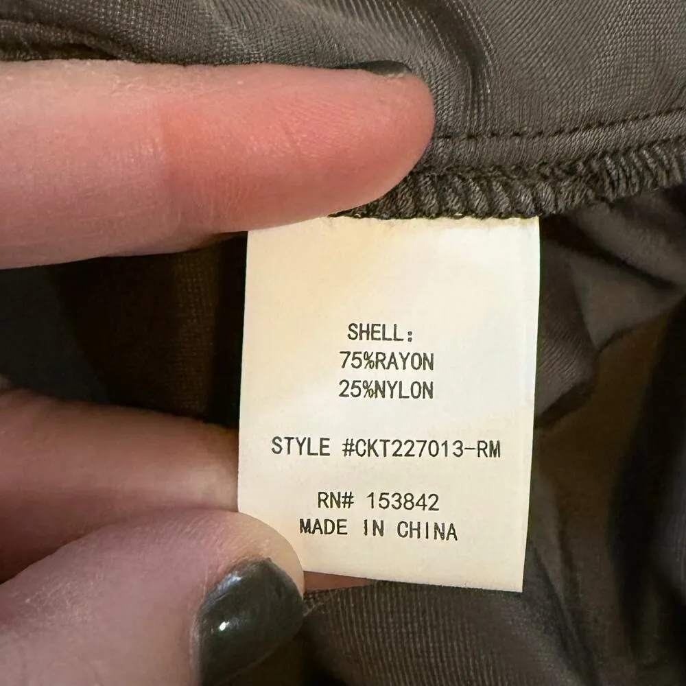 Melloday Women’s Small New Brown Velvet Short Sleeve Crewneck t-shirt Top - Image 8