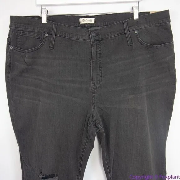NEW Madewell‎ petite High-Rise Skinny Jeans in Black Sea, 37P - Image 4