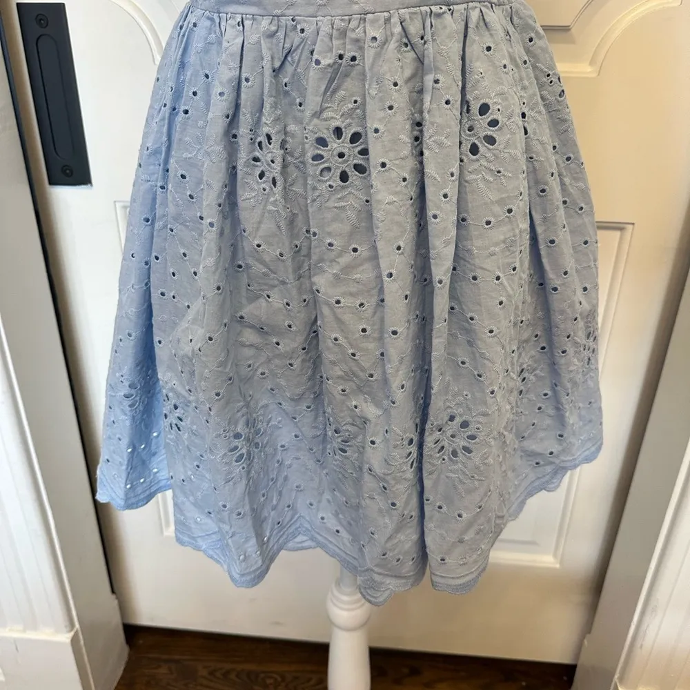 Altar’d State Tie Back Blue Eyelet Sundress Mini Dress Bow NWOT - Image 4