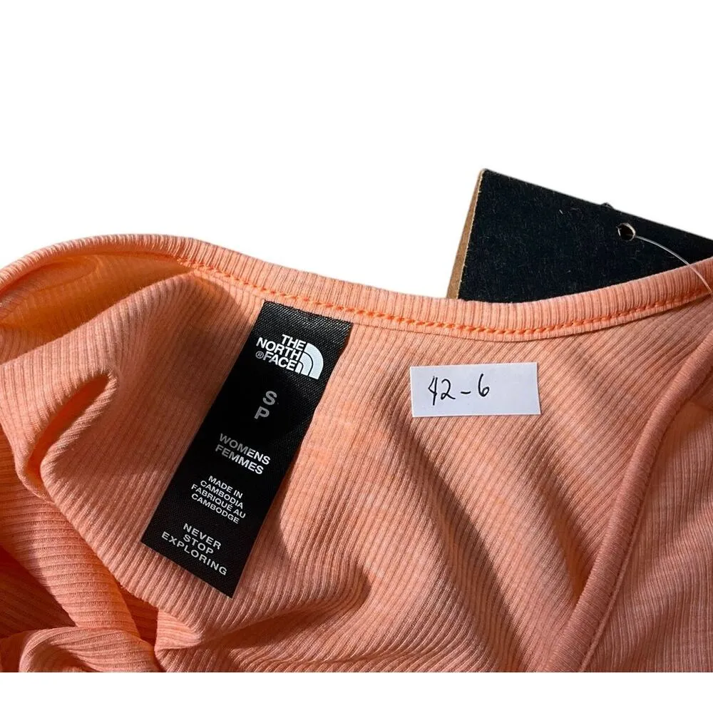 The North Face Orange Top Slim Fit T-shirt Women's Size Small NWT | 42-6 - Image 3