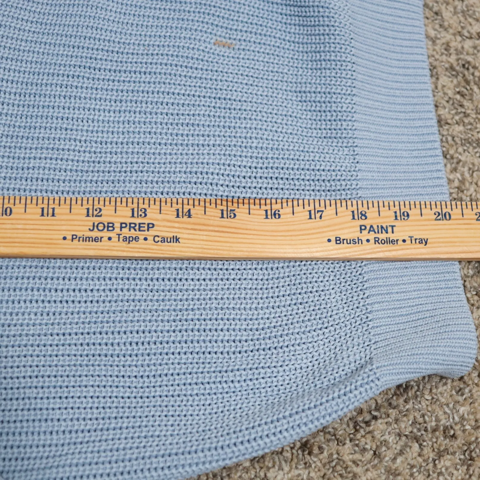 Brandy Melville Light Blue Ribbed Knit Cropped Sweater - Image 13