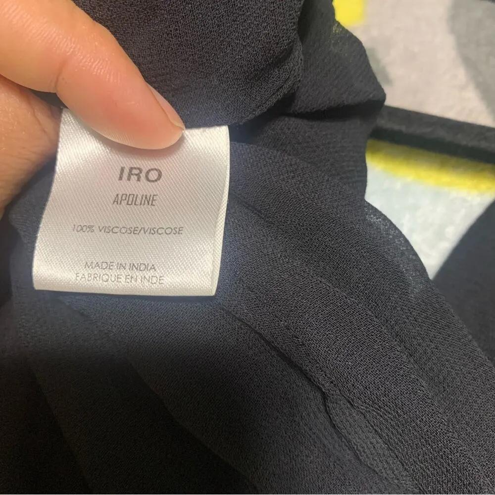 IRO black embroidered apoline playsuit romper size 34‎ - Image 10