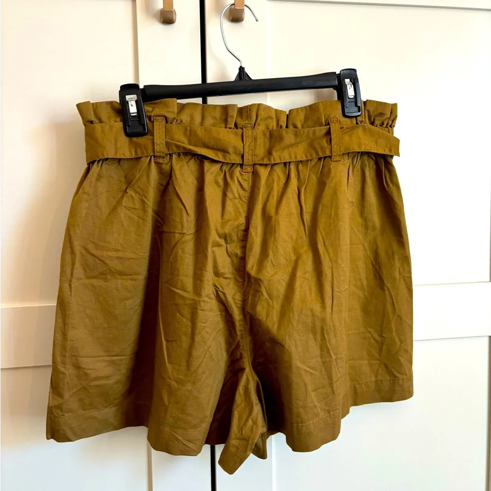 Madewell Paper Bag Shorts in Dried Cedar size 10 new with tags - Image 4
