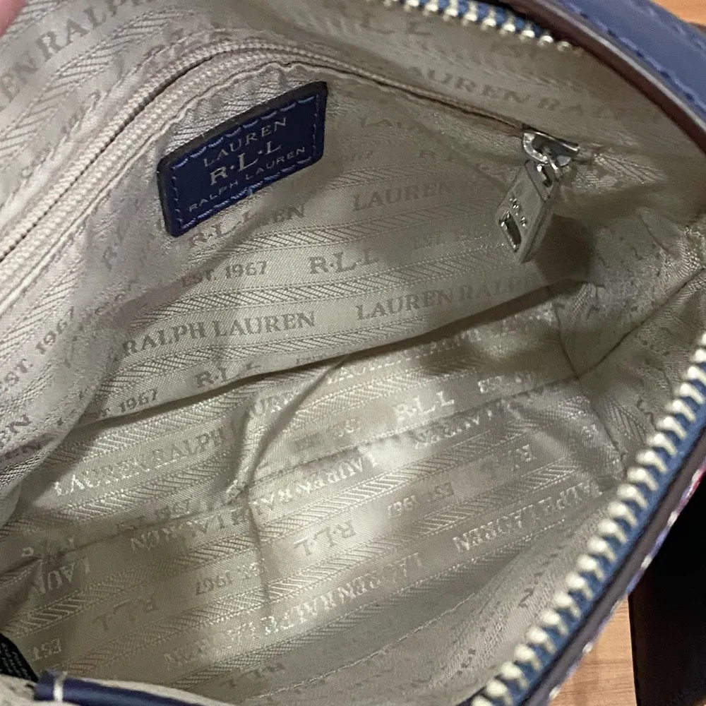 LRL LAUREN Ralph Lauren Lindley Alissa Multicolor Ikat Print Crossbody Bag - Image 13