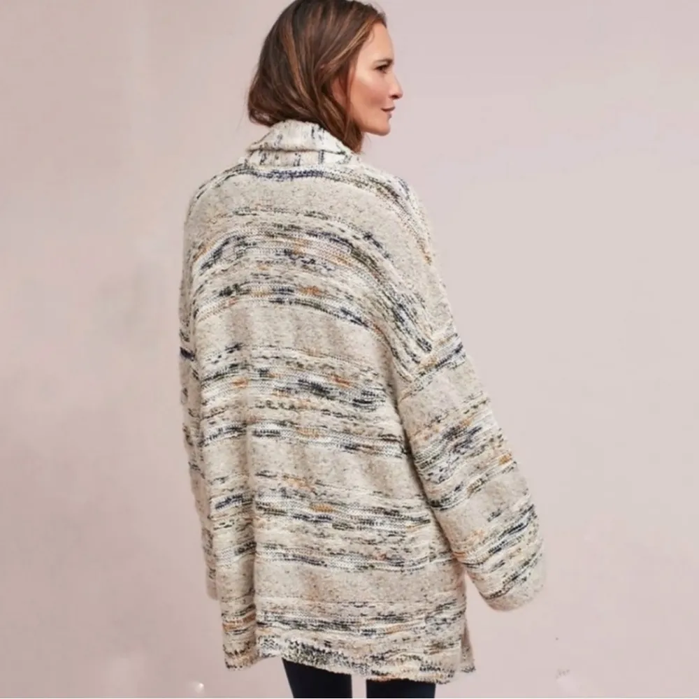 Anthropologie Moth Oversized Western Bohemian Chloe Chunky Knit Cardigan Small - Image 14