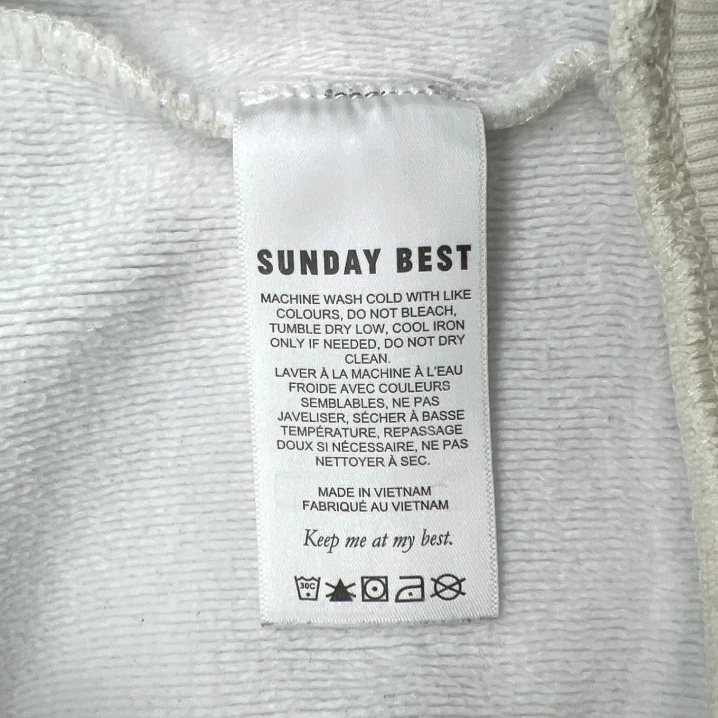 Aritzia Sunday Best Crewneck Sweatshirt Women's M Ivory Butterfly Embroidery GUC Size M - Image 6