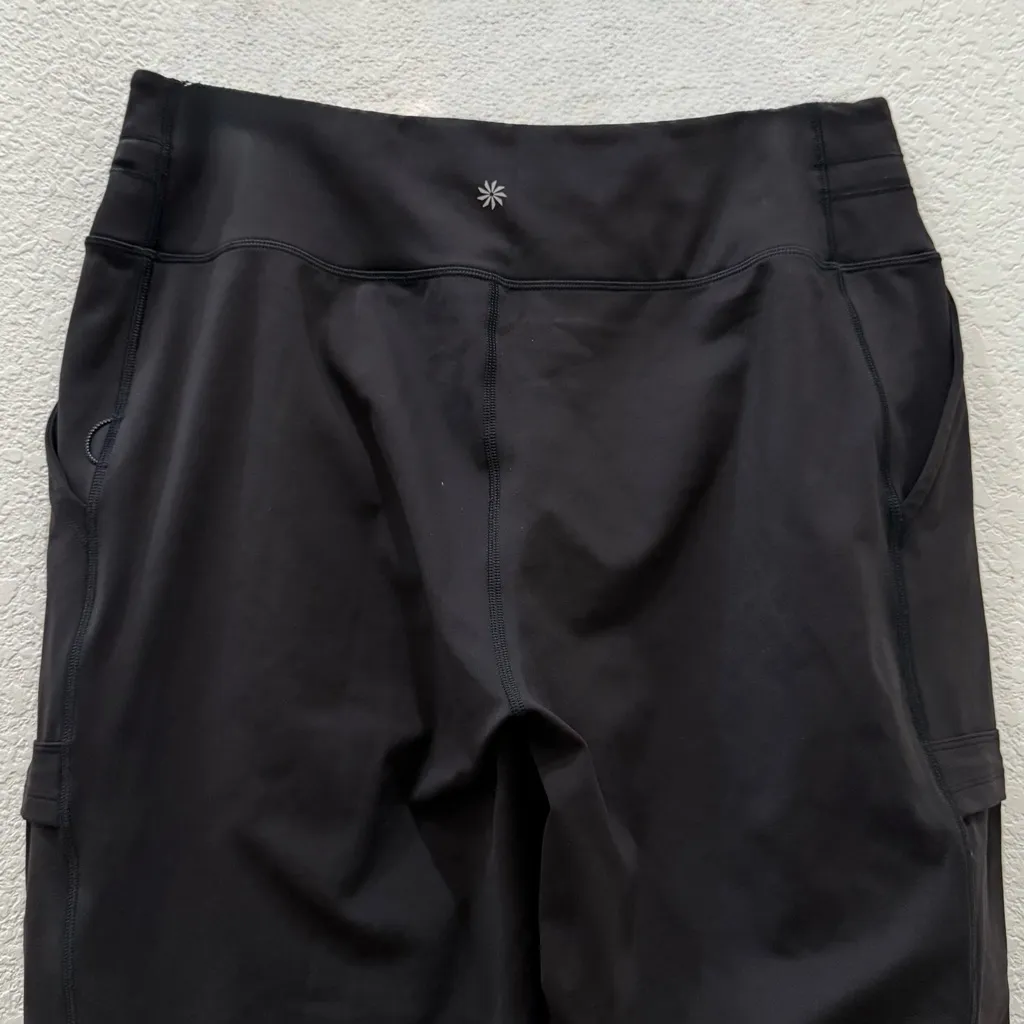 Athleta  Black Rainier Cargo Jogger Athletic Pants Size L - Image 6