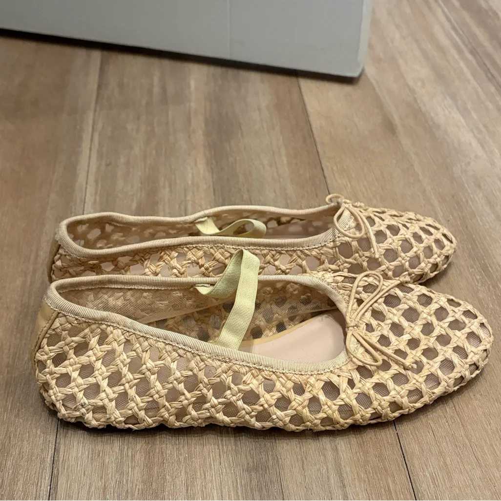 Loeffler Randall | Leonie Natural Crochet Ballet Flat - Image 2