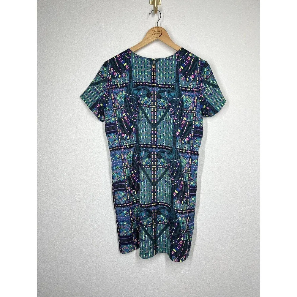 Mara Hoffman Camel Print Geometric Shift Dress Medium M Colorful Bright - Image 6