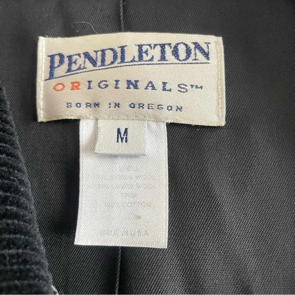 Vintage Pendleton Checkered Buffalo Plaid Wool Barn Jacket Chore Coat - Image 2