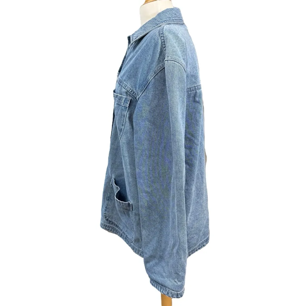 Gianni Bini Denim Jacket Size L Blue - Image 6