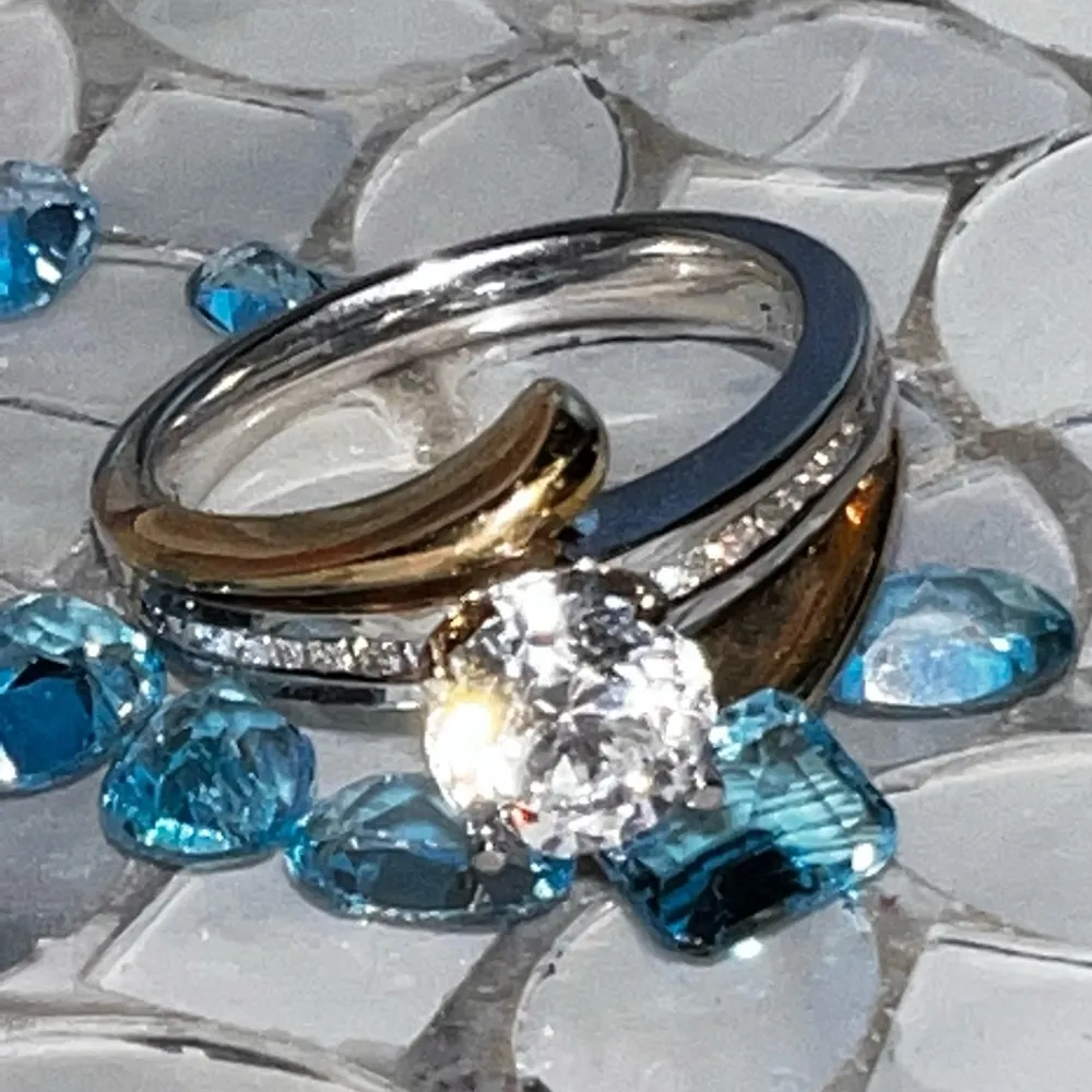 14K Gold 1.70ct Diamond & Sapphire? Ring - Image 12