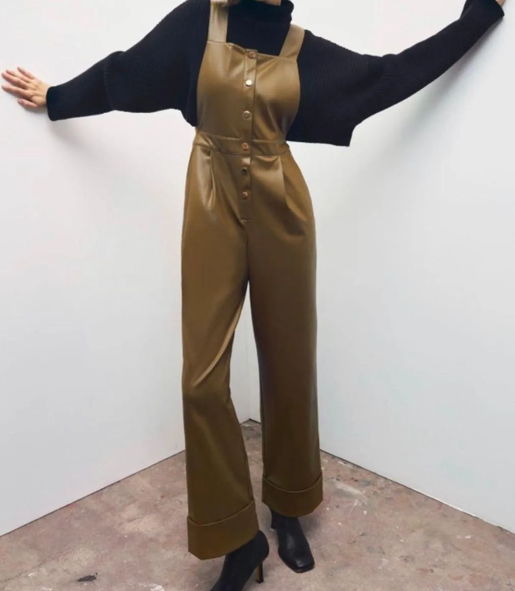 FAUX LEATHER JUMPSUIT - Image 3