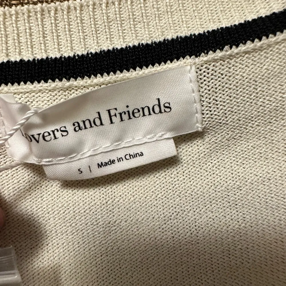 NWT Lovers and Friends Pearl Mini Dress Size Small Ivory and Black - Image 7