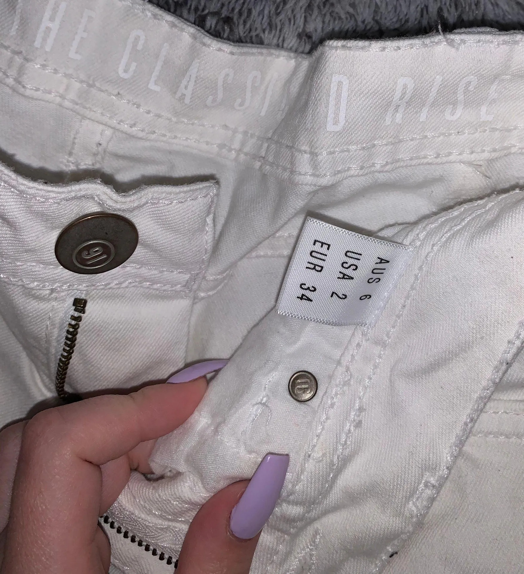 White Jean Shorts - Image 3