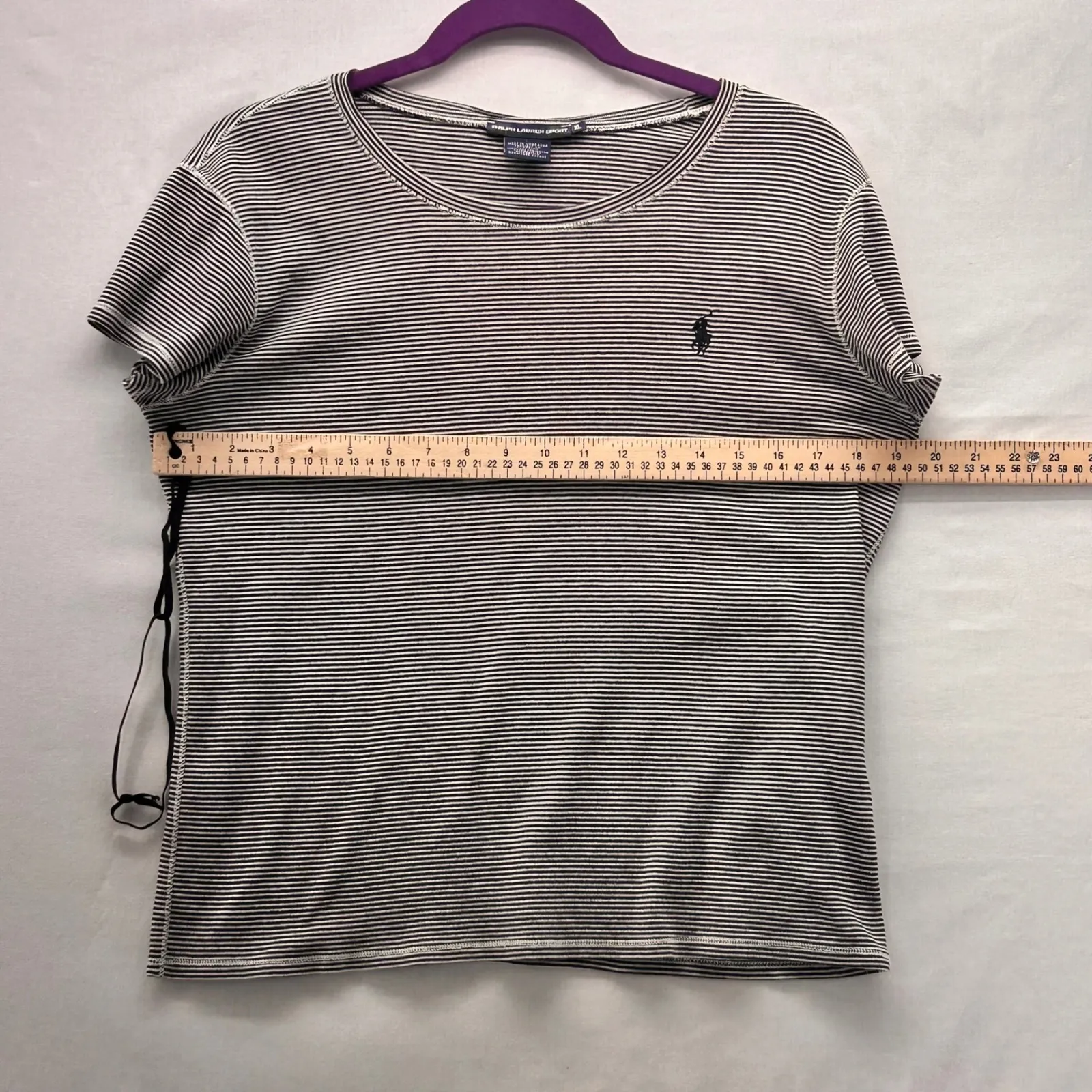 Ralph Lauren Sport Womens Shirt Size XL Preppy Everyday Relaxed Travel Pony Logo - Image 10