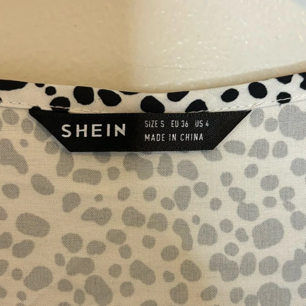 SHEIN Dalmatian Print Baby Doll Dress Size Small - Image 5