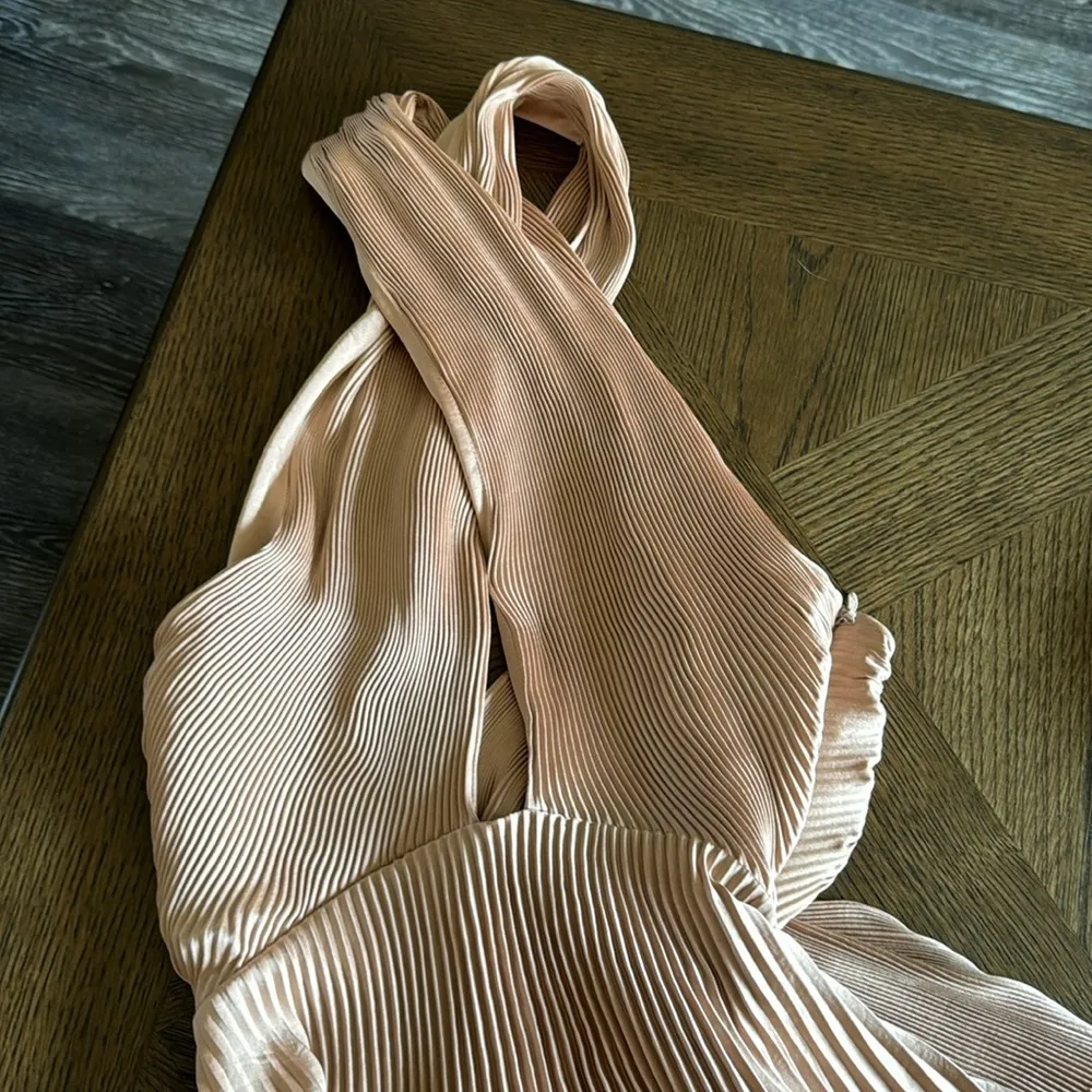 A.L.C. Athena II Halter Satin Pleated Dress, Size 2, BRAND NEW, $695 - Image 8