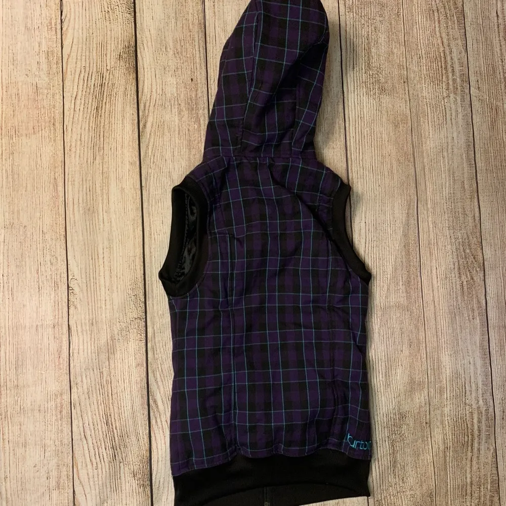 Burton Dryride Cool Flavors Purple Plaid XS Vest - Image 9