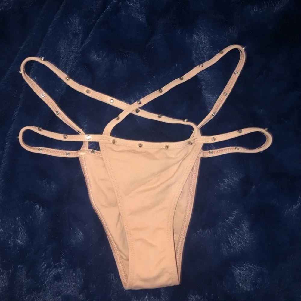 MINIMALE ANIMALE Cocoa Stud Elvis Brief Bikini Bottom Size XS - Image 8