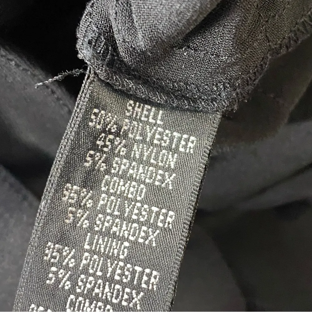 Adrianna Papell Sheath Dress Women 8 Black Deep V Neck Sleeveless Layered Lined - Image 6