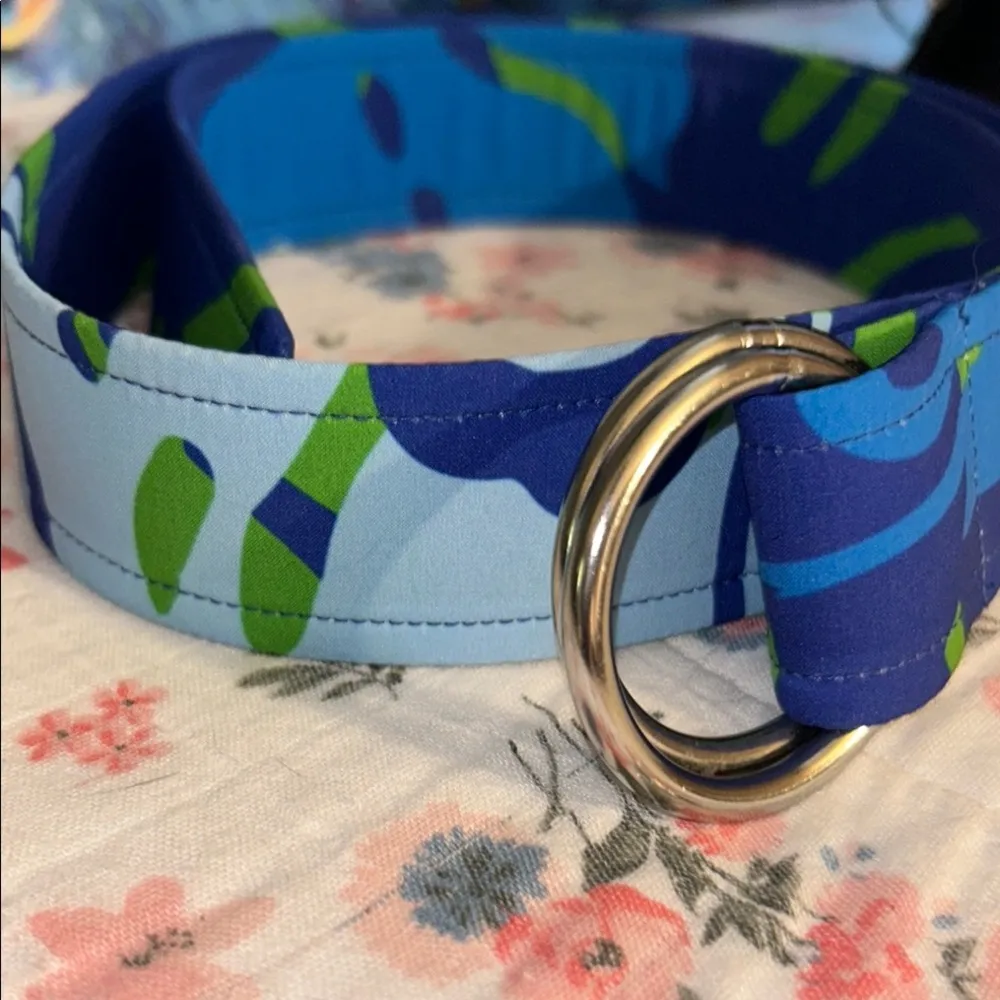 Preppy Pimp Size S Blue and Green Patterned Women's Belt - Image 2