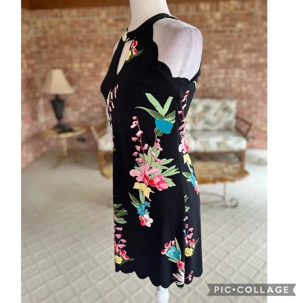 Candie’s Black Floral Halter A-Line Mini Dress XS - Image 6