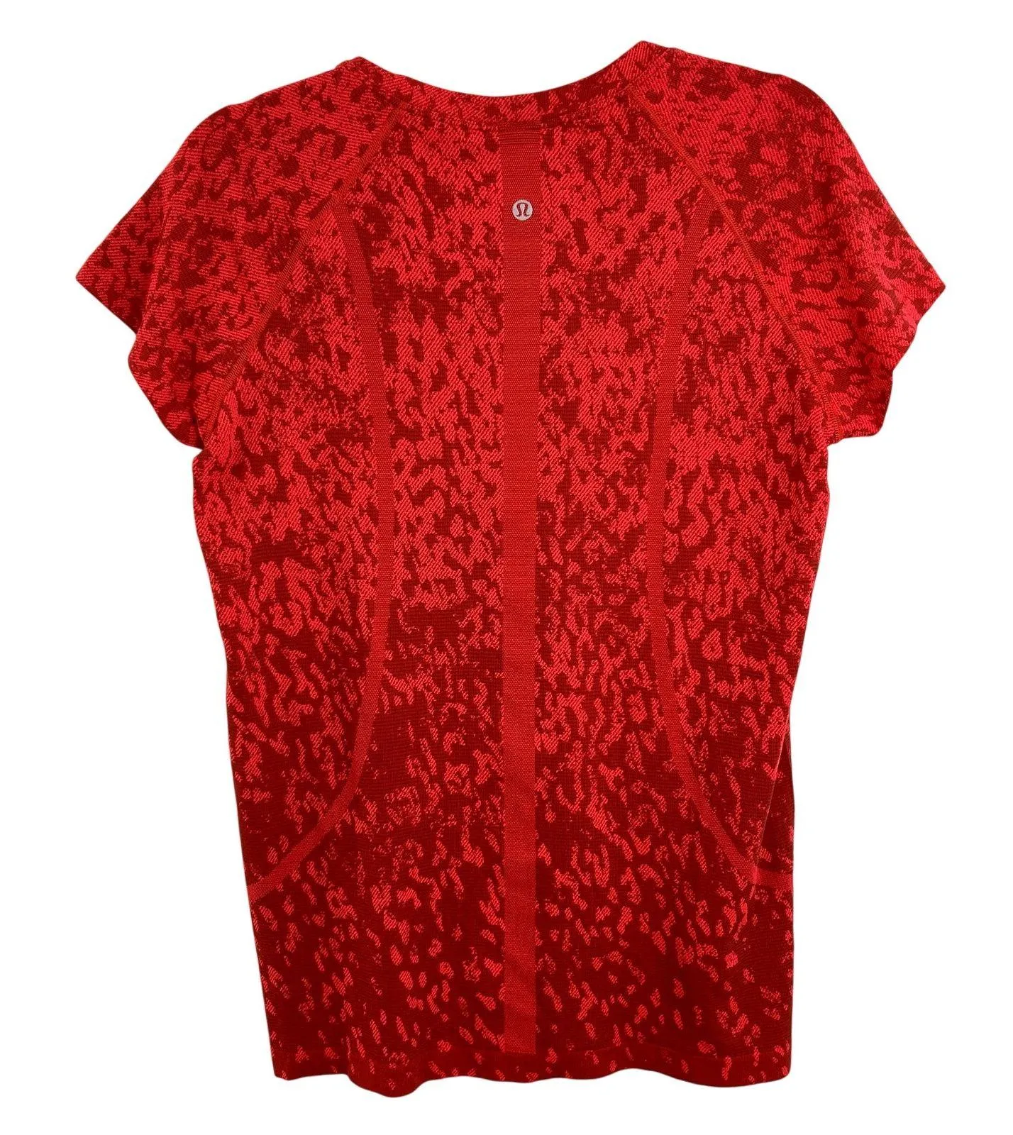 Lululemon Swiftly Tech Short Sleeve Womens Size 12 Cover Camo Red Rock Flare - Image 6