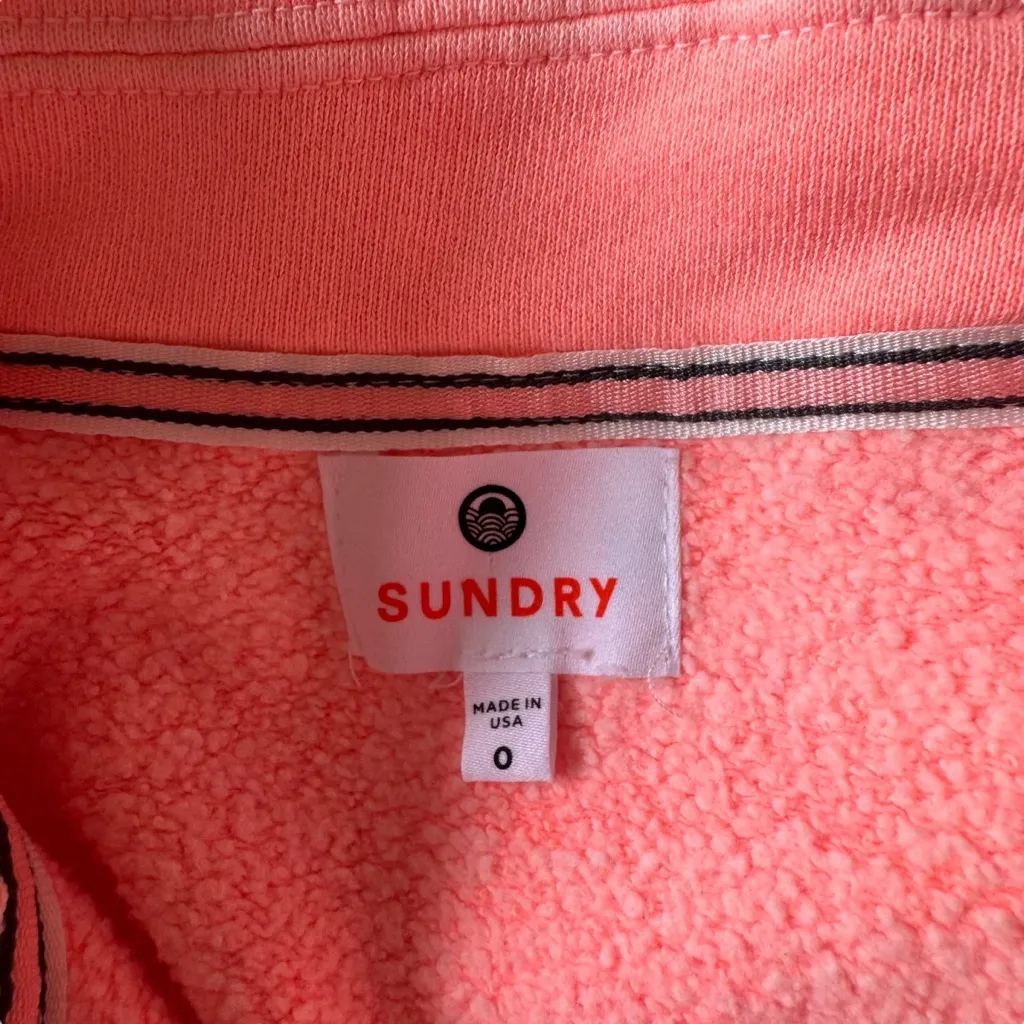 Sundry - Coral Pink Button-Up Oversized Shacket Sz 0 (XS) - Image 6