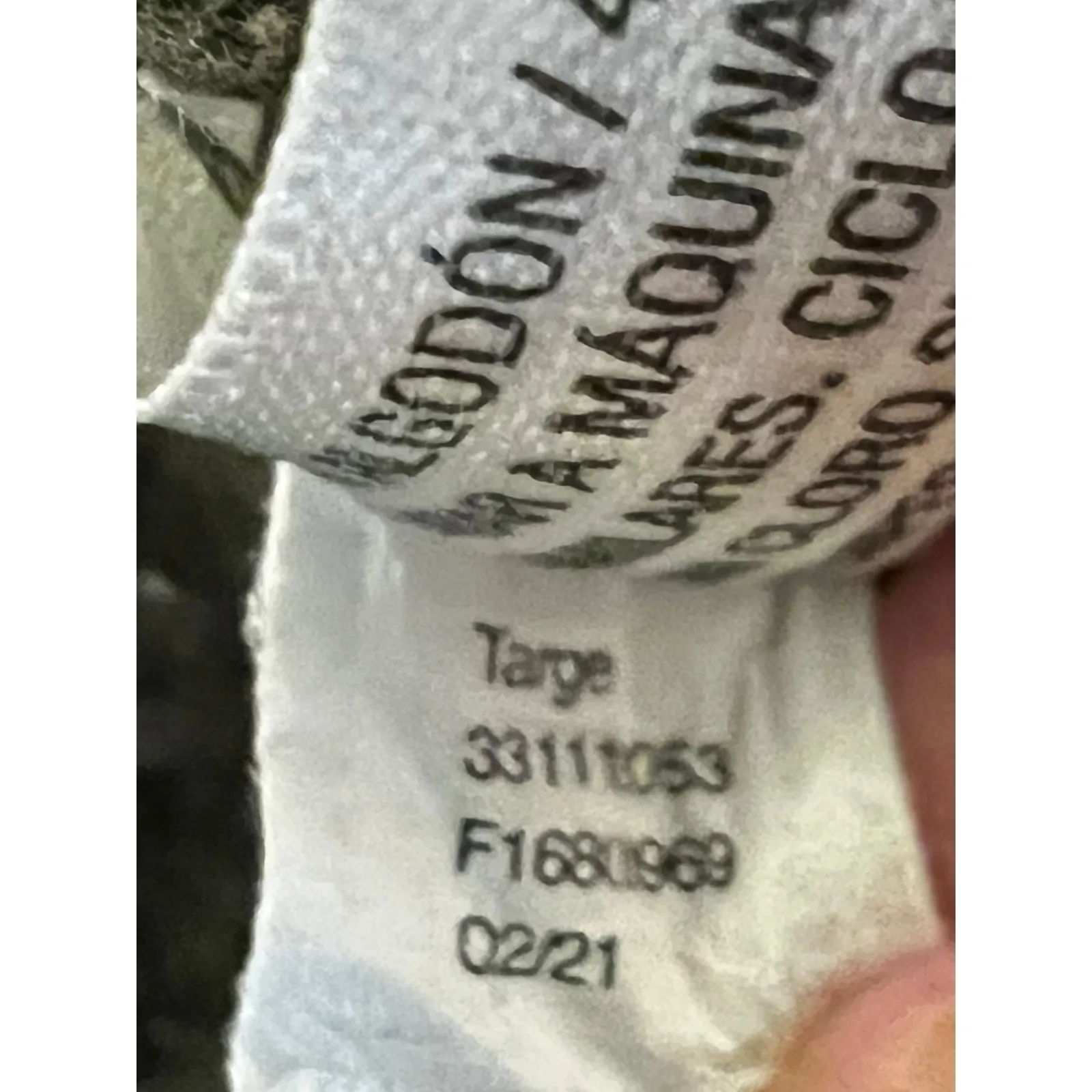 Wild fable olive green pullover crop hoodie Size M raw hem streetwear - Image 6