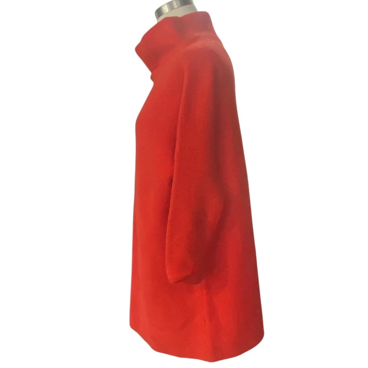 Free People OTTOMAN Slouchy tunic sweater in Red Cowl Neck Size SMALL - Image 3