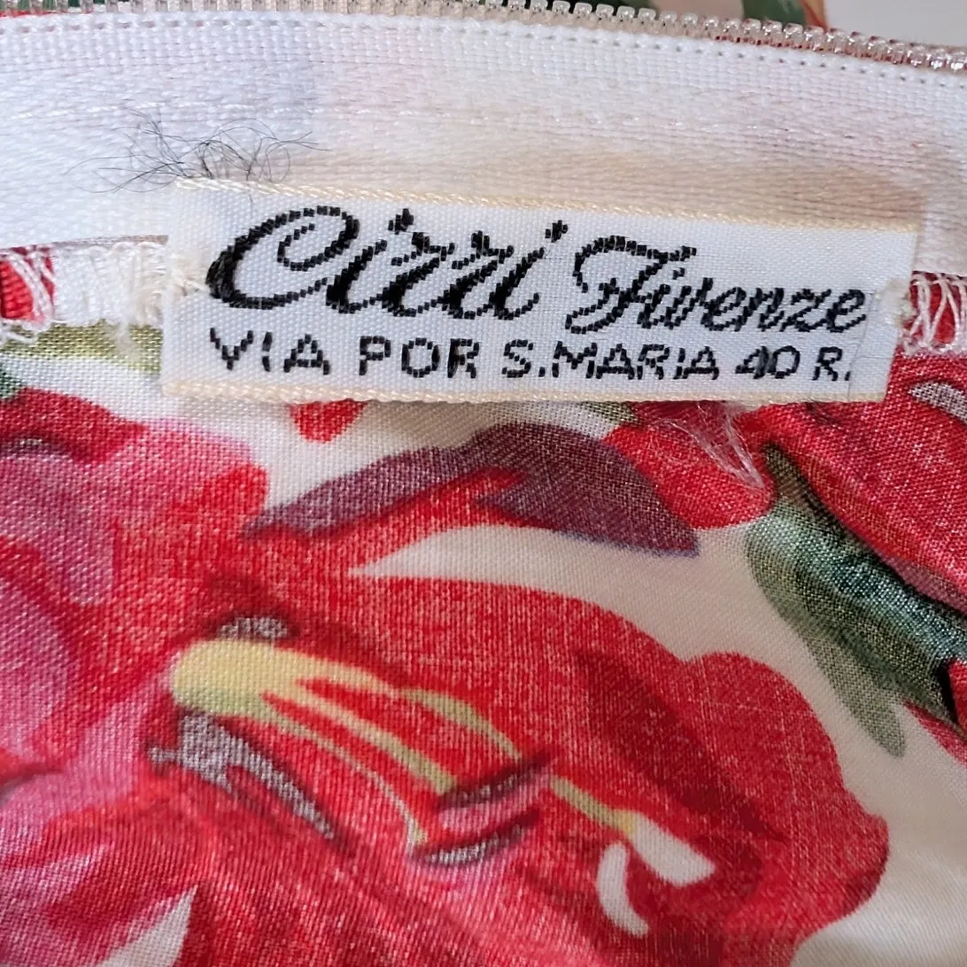 Vintage 80s Floral Cotton Dress Peter Pan Collar Cottagecore Midi - Image 4