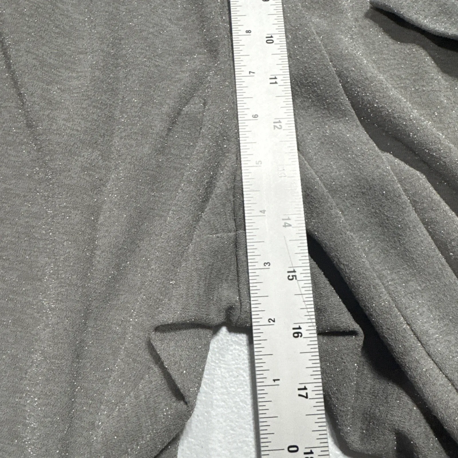 Girl With Curves Women's 3XP Petite Pants Glitter Knit Straight Leg Gray A554699 Size undefined - Image 12