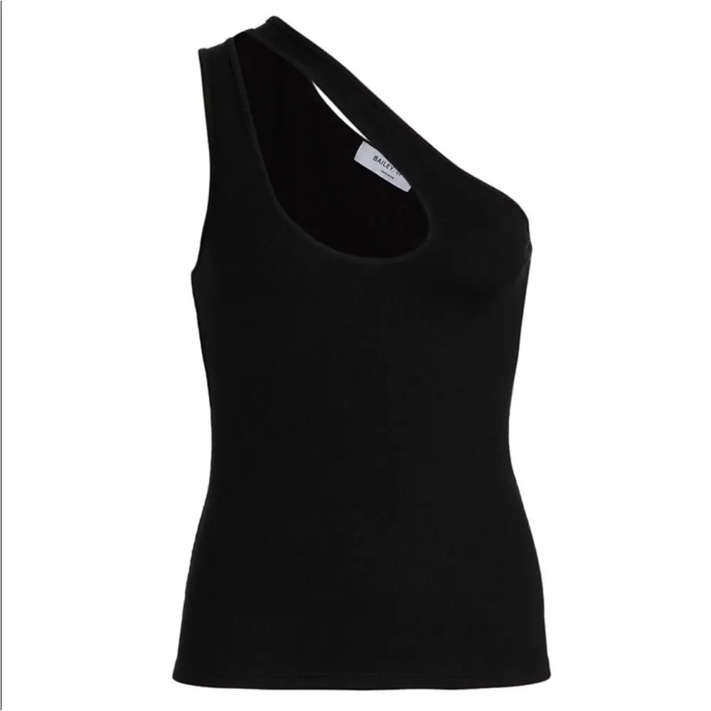 Bailey 44 Black One Shoulder Top - Image 2