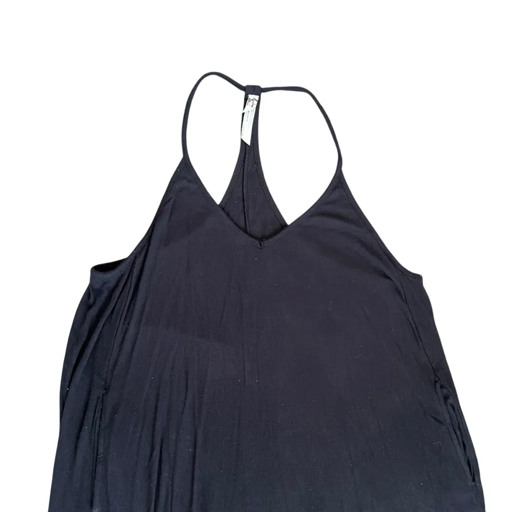 Intimately Free People Women’s Really Racerback Slouchy Oversized Black Romper - Image 4