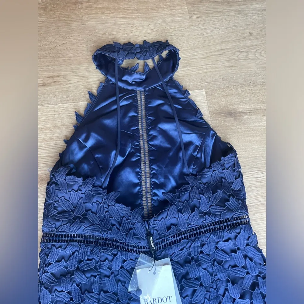 NWT Bardot Gemma Halter Mini Dress in Navy - Image 10