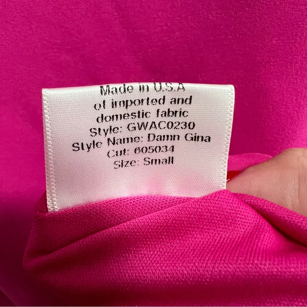 NEW NWT Katie May Damn Gina Low Back Maxi Gown In Electric Pink - Image 12