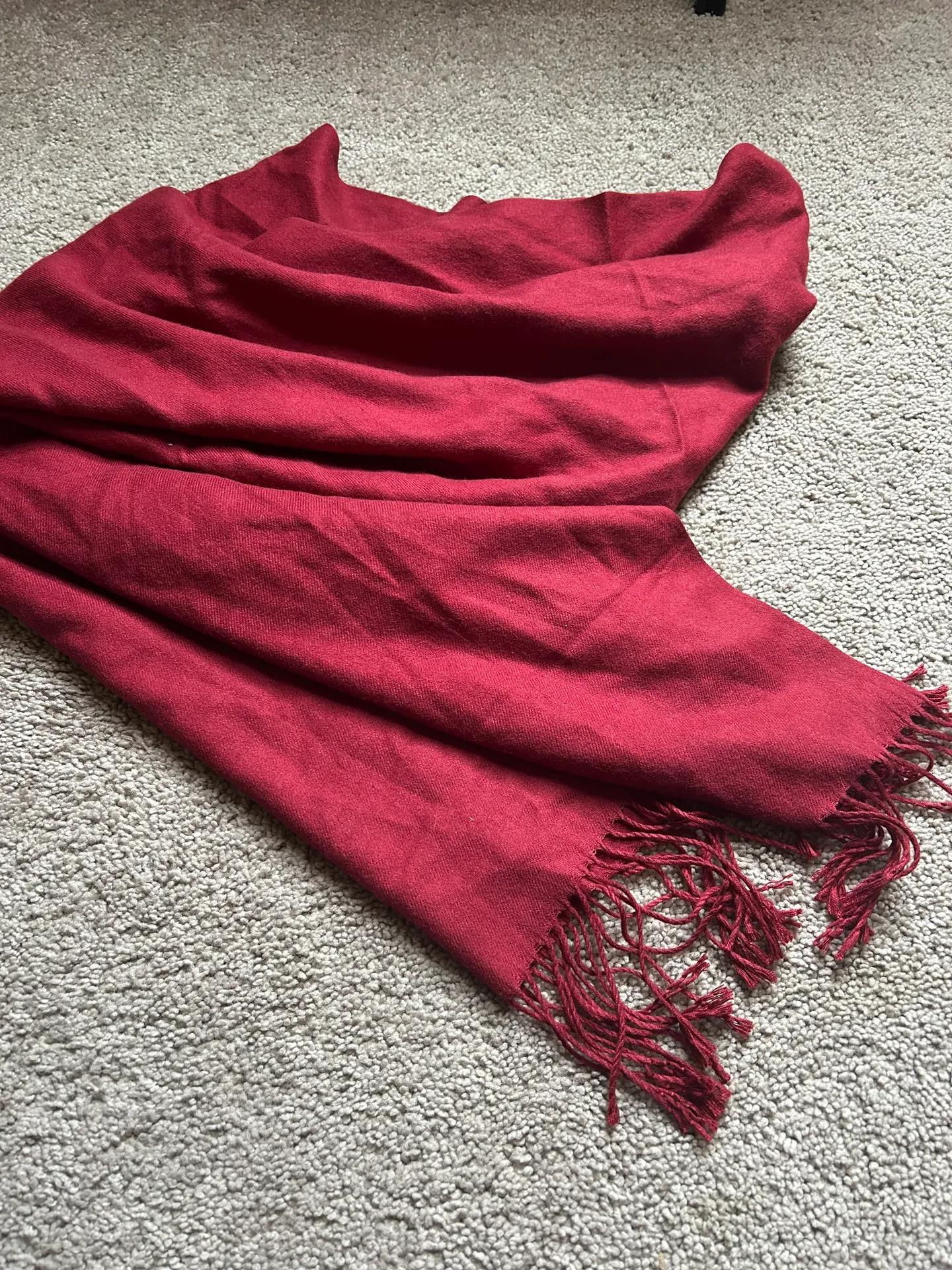 Boutique Burgundy Scarf Red - Image 2