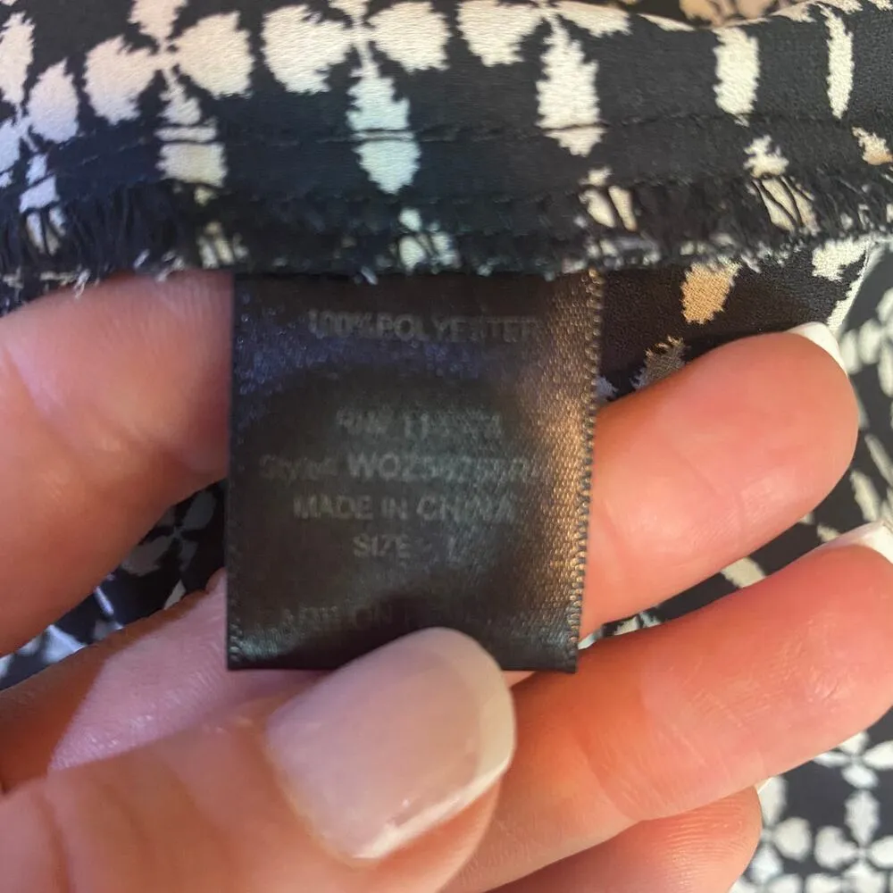 Pleione Boat Neck Tunic Surplice Wrap Blouse Size Large - Image 8