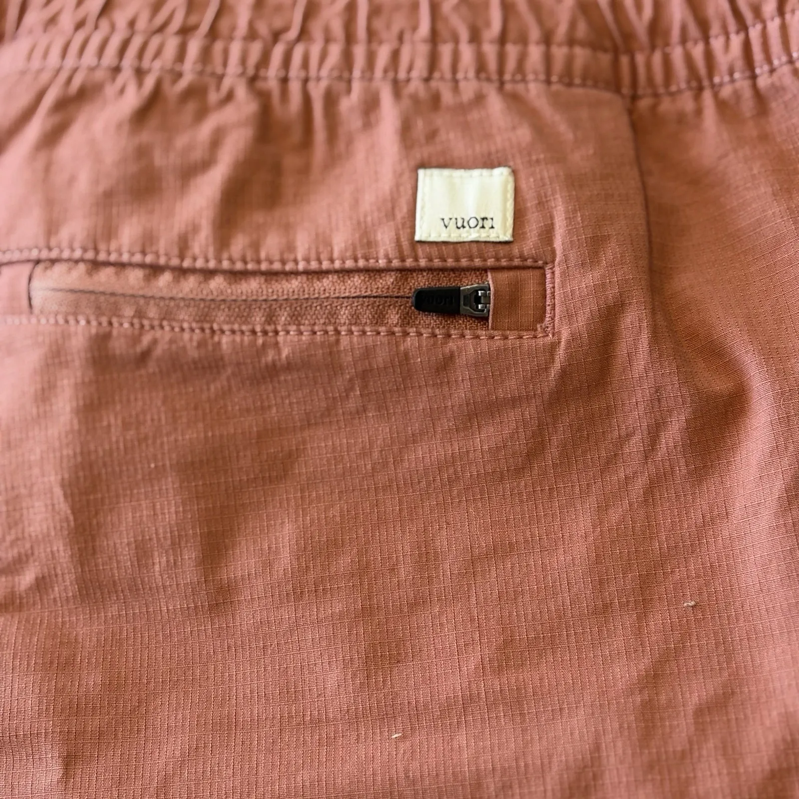 NWT Vuori Vintage Ripstop Cinnamon Shorts Womens Sz XL Organic Cotton Casual New - Image 7