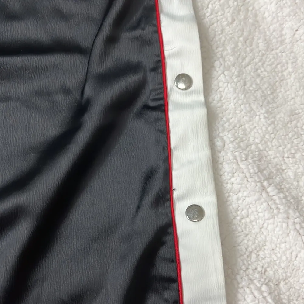 For The Republic faux tearaway pants black w/ white & red stripe size M NWT - Image 3
