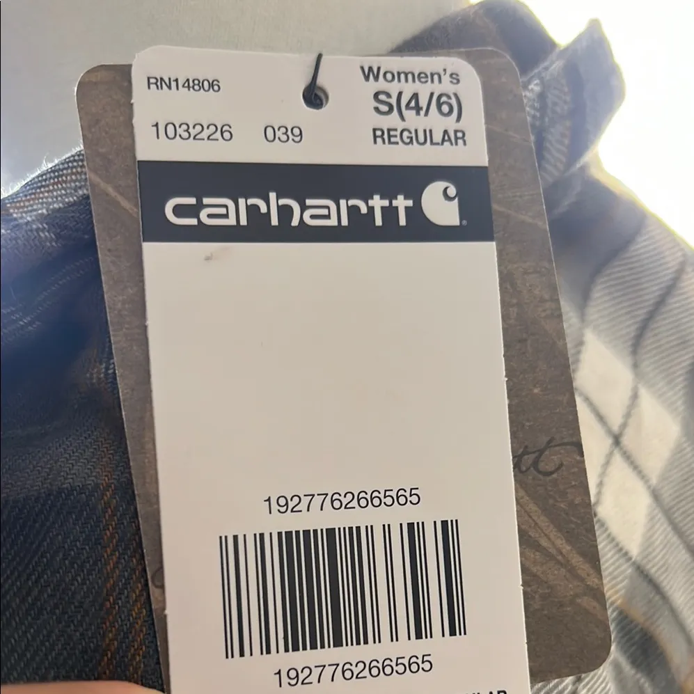 Carhartt Women's Rugged Flex Hamilton Flannel Shirt  sizeS4/6.         order(66) - Image 2