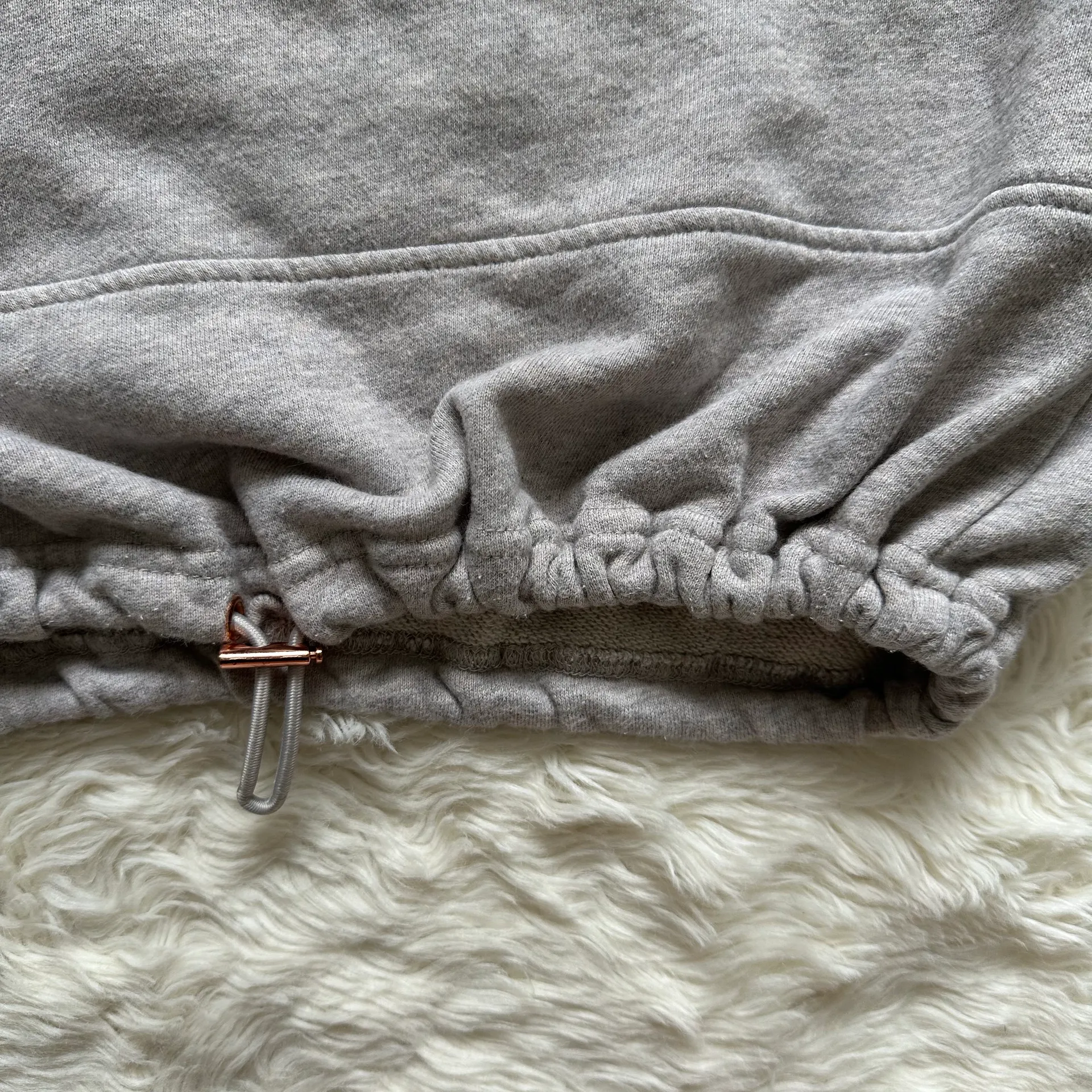 Sweatshirt Canyon Crewneck Pullover Cropped Heather Gray S - Image 7