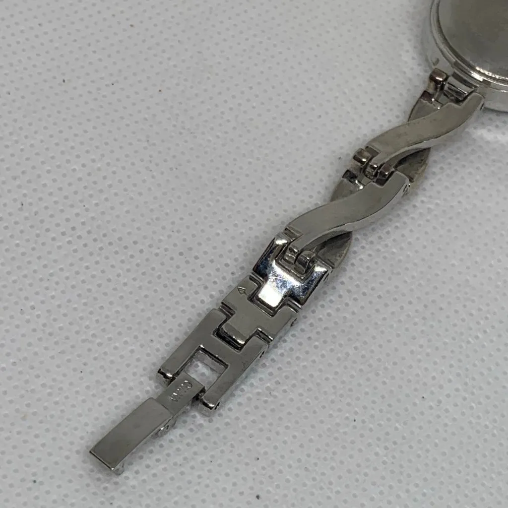 Kim Rogers silver tone women watch 22mm round case quartz analog 6” running - Image 8