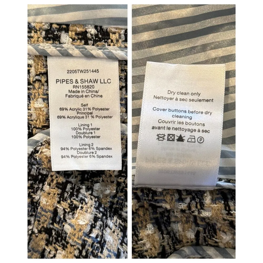 Veronica Beard Theron Houndstooth Blazer Size 2 - Image 11