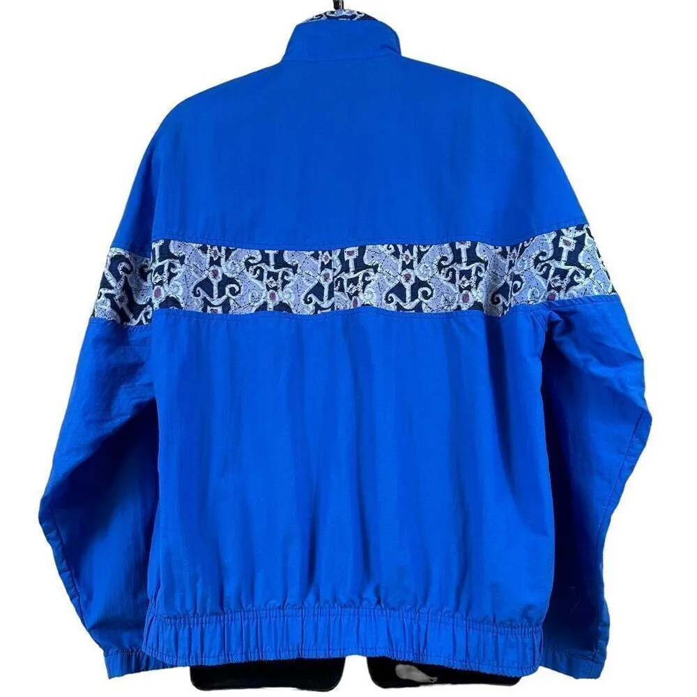 Vintage Sideout Windbreaker Unisex Size Large Blue - Image 2