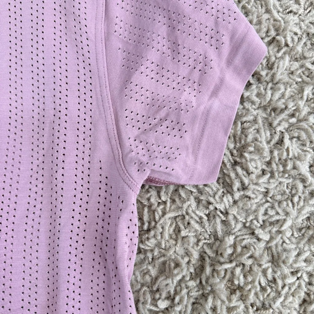 Lululemon Train to Be Stripe Short Sleeve Pink - Image 5