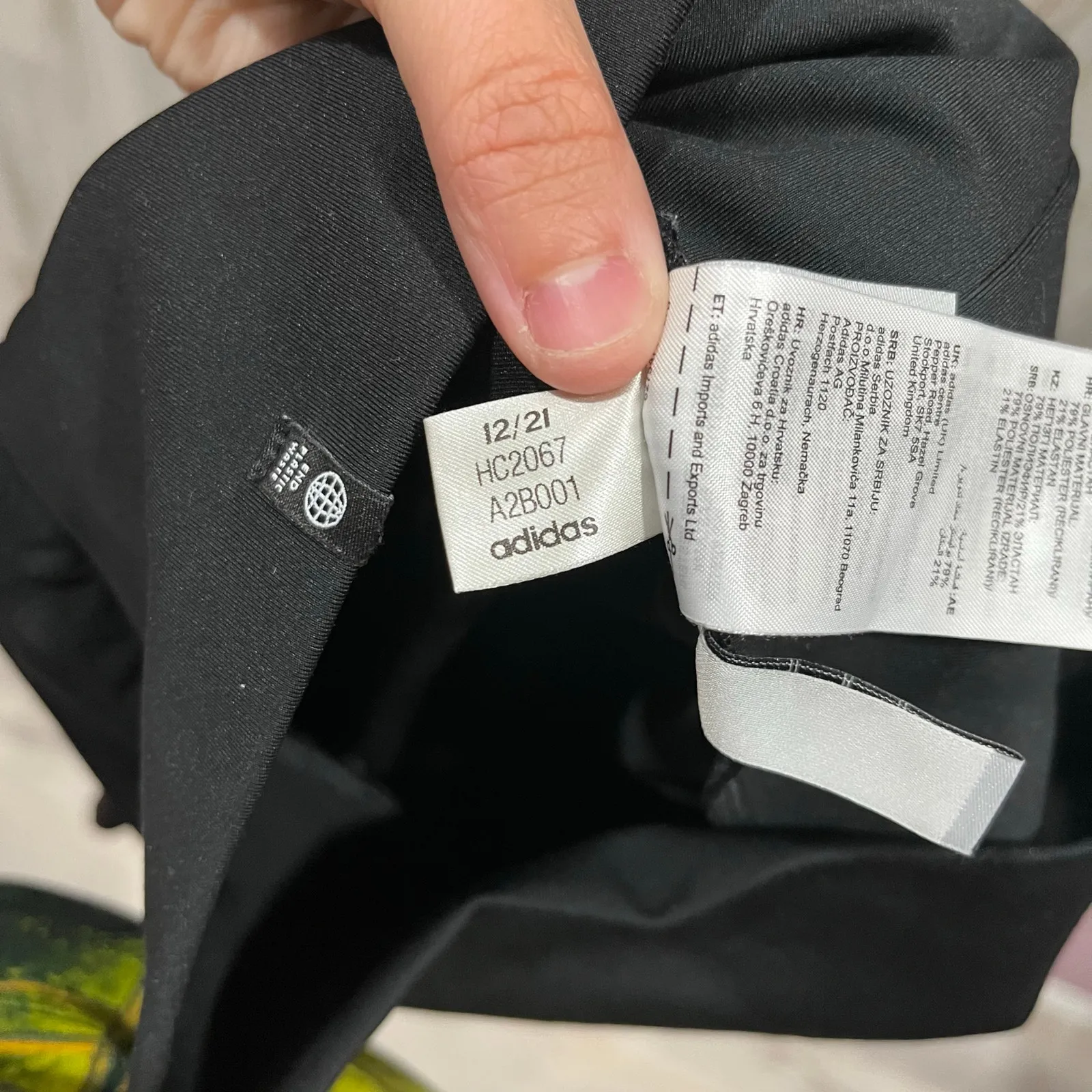 Adidas Originals Women's Classics Tonal Tights Black HC2067 Womens XS - Image 5